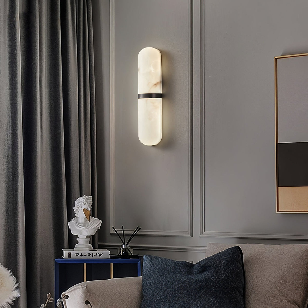 Alabaster Pill Wall Sconce