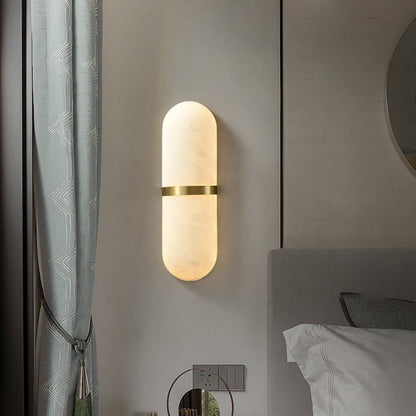 Alabaster Pill Wall Sconce
