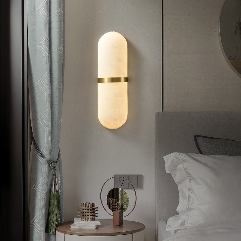 Alabaster Pill Wall Sconce