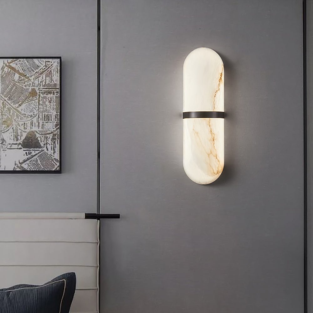 Alabaster Pill Wall Sconce