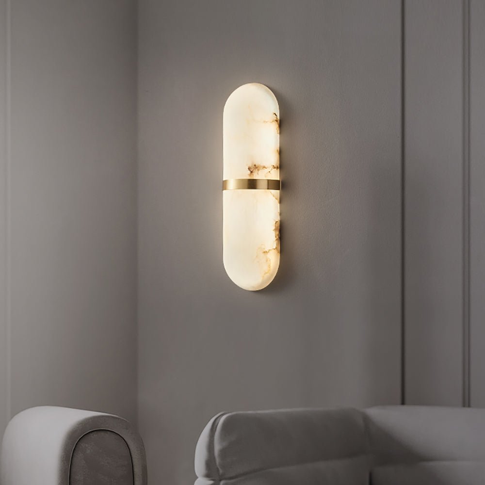Alabaster Pill Wall Sconce