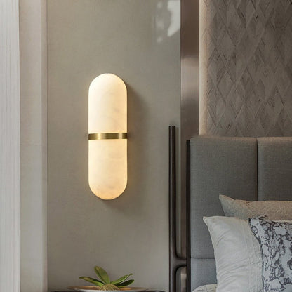 Alabaster Pill Wall Sconce