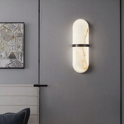 Alabaster Pill Wall Sconce