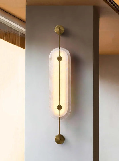 Solvane Alabaster Wall Sconce