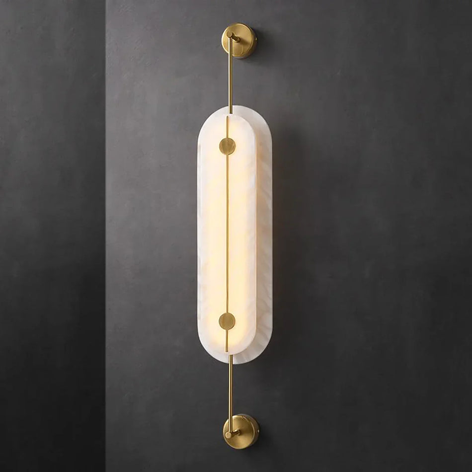 Solvane Alabaster Wall Sconce