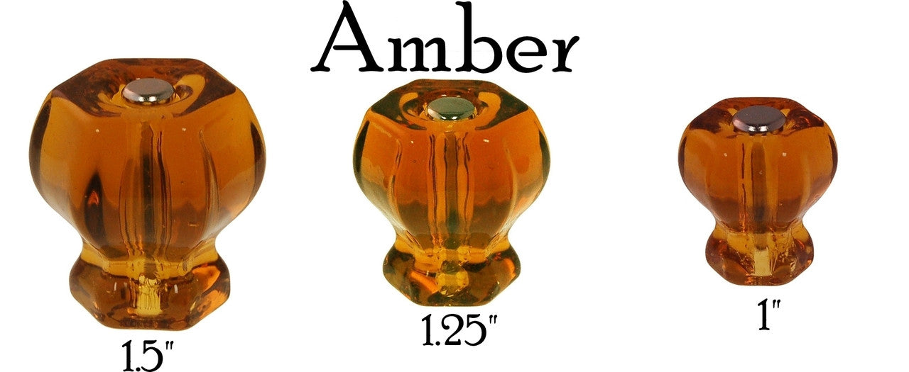 Glass Knob, Hex-Shaped