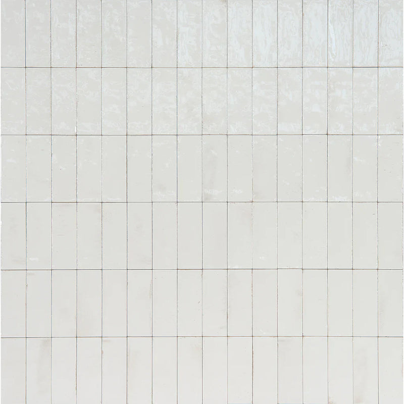Aquatica Bianco Glossy Porcelain Pool Tile 3"x8" - Gleeze Collection