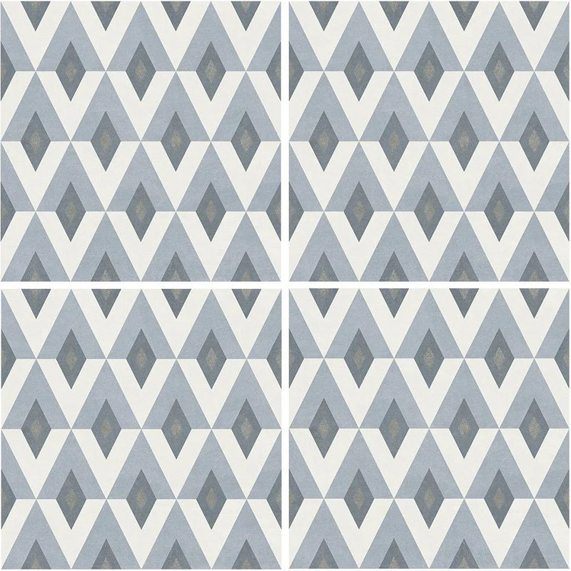 Aquatica Fiorella Directional Pattern Porcelain Pool Tile 6"x6" - Fiore Collection