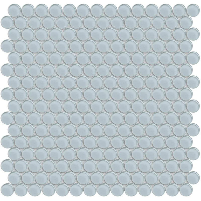 Aquatica Penny Round Skylight Glass Mosaic Tile 11.50"x11.75" - Element Collection