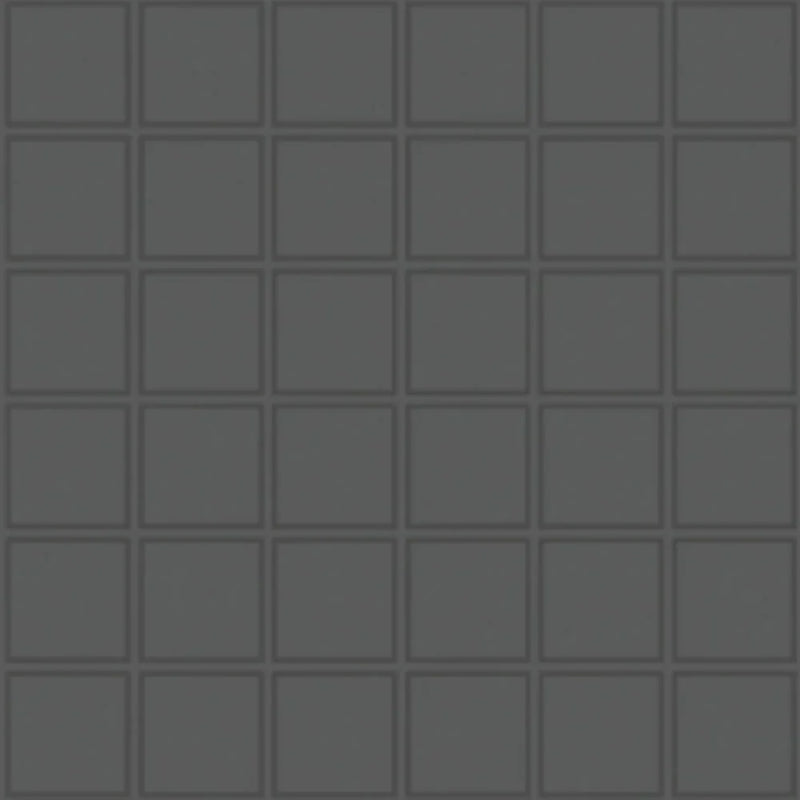 Aquatica Retro Black 2"x2" Ceramic Mosaic  12"x12" - Soho Collection