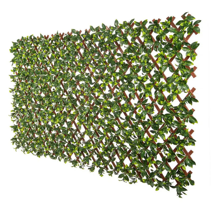 Jasmine Expandable Artificial Trellis Privacy Screen 72×36in – UV Resistant