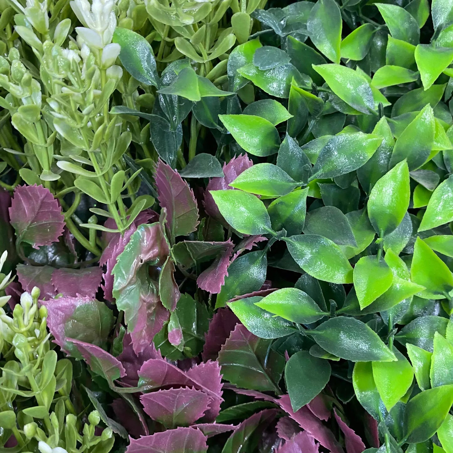 Evergreen Triptych Artificial Vertical Garden Green Wall Panel Set of 3 33 SQ FT – UV Resistant – Commercial Grade