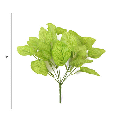 Philodendron Golden Leaf Artificial Hanging Bush 11in