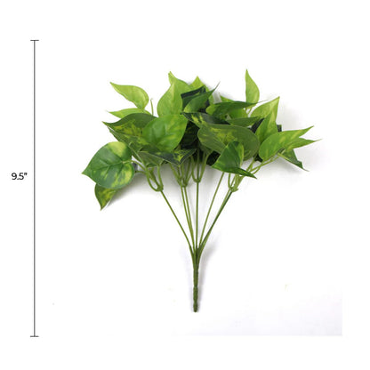 Pothos Devil's Ivy Artificial Hanging Bush 9.5in