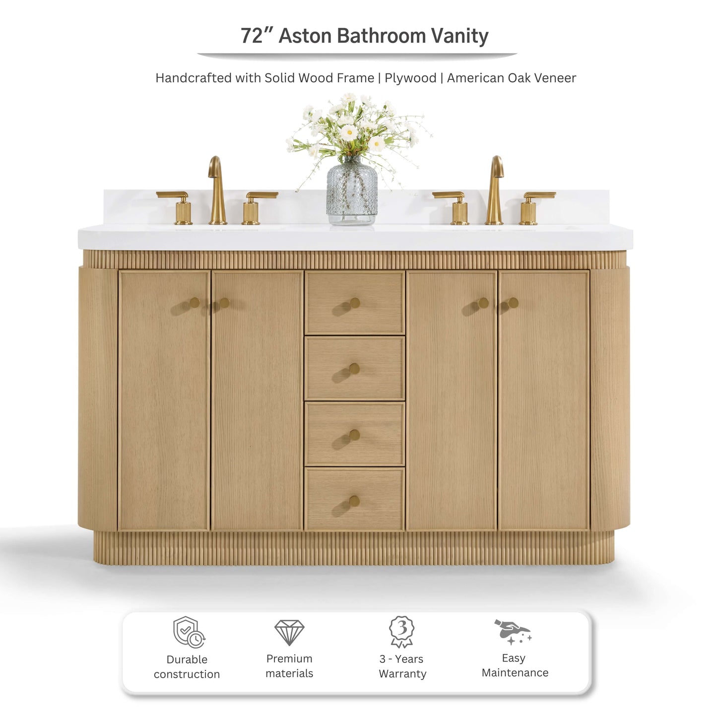 Aston 72" Bath Vanity Set