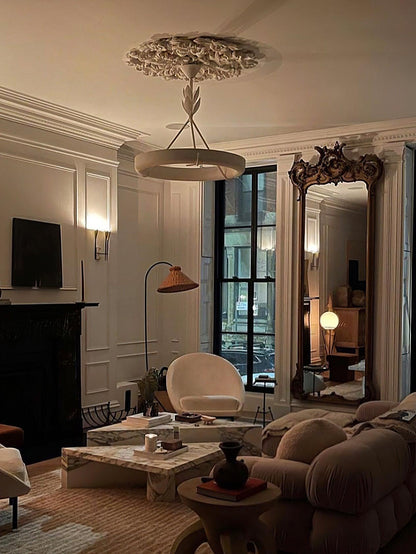 Athena Plaster Ring Chandelier