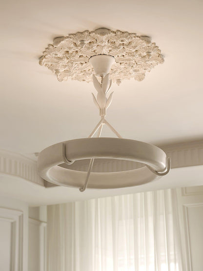 Athena Plaster Ring Chandelier