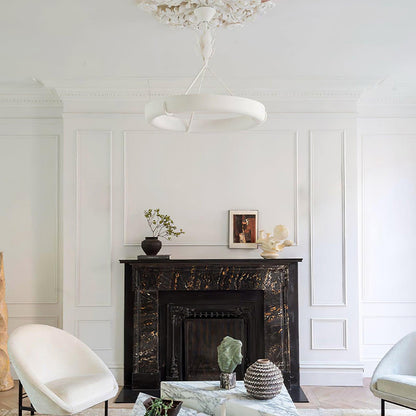 Athena Plaster Ring Chandelier
