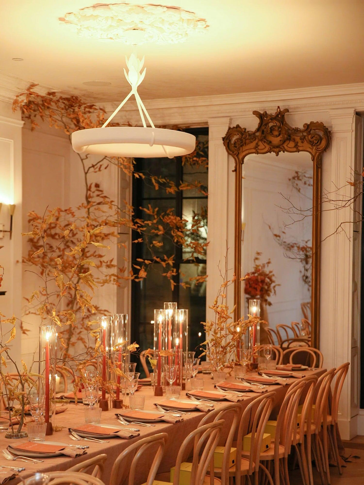 Athena Plaster Ring Chandelier