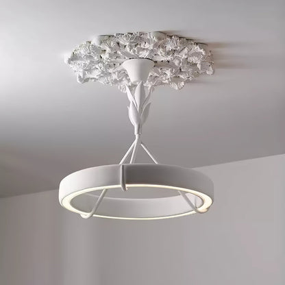 Athena Plaster Ring Chandelier