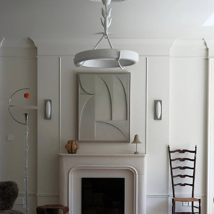 Athena Plaster Ring Chandelier