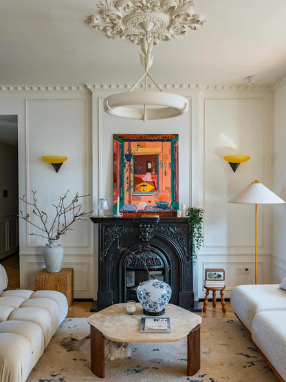 Athena Plaster Ring Chandelier