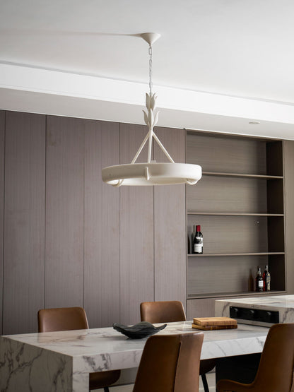 Athena Plaster Ring Chandelier