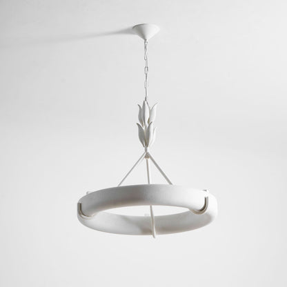 Athena Plaster Ring Chandelier