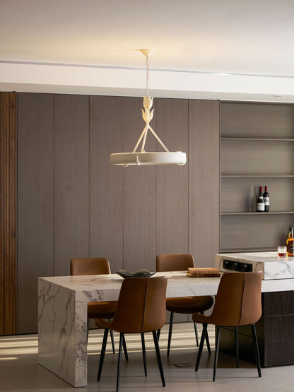Athena Plaster Ring Chandelier