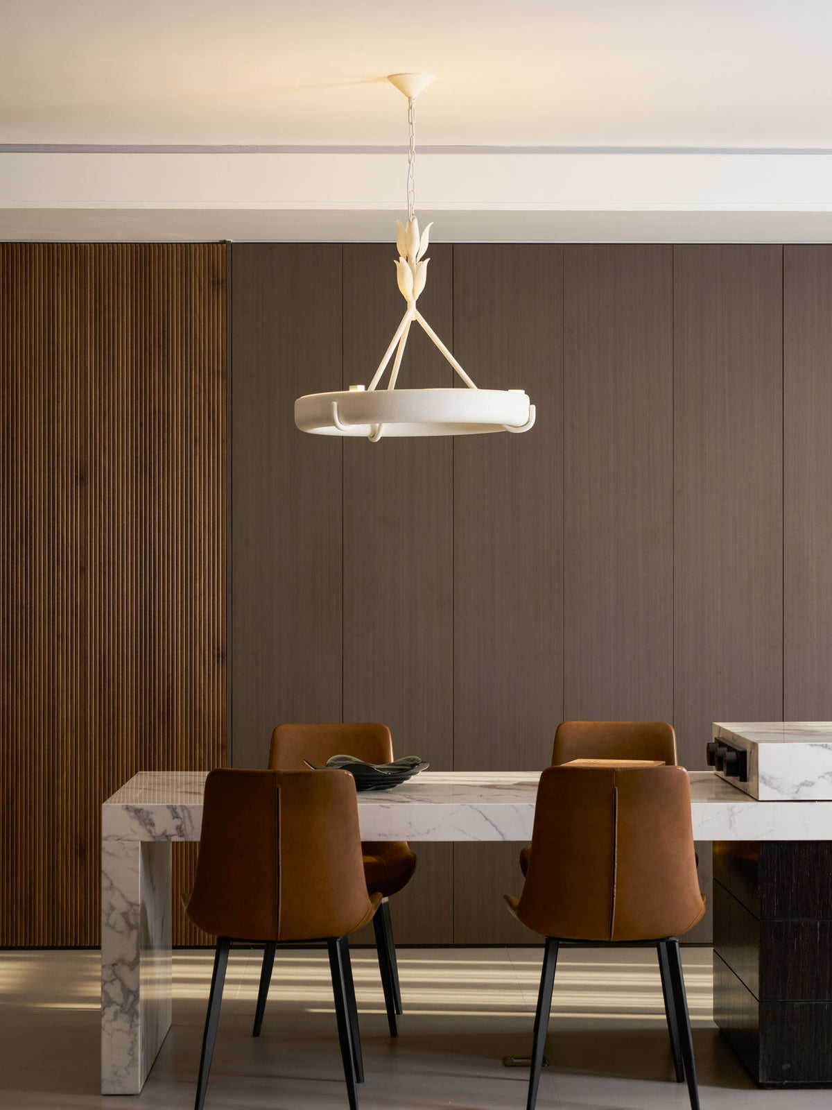 Athena Plaster Ring Chandelier