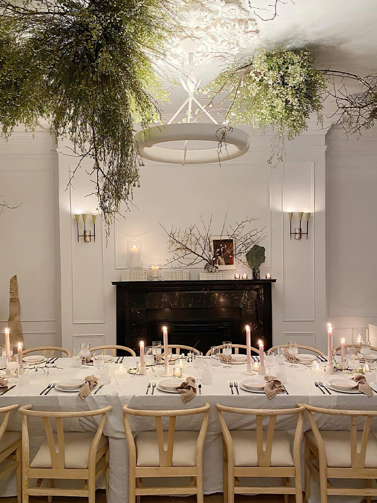 Athena Plaster Ring Chandelier