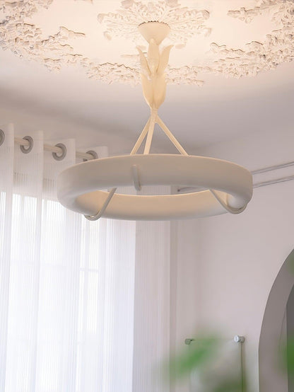 Athena Plaster Ring Chandelier