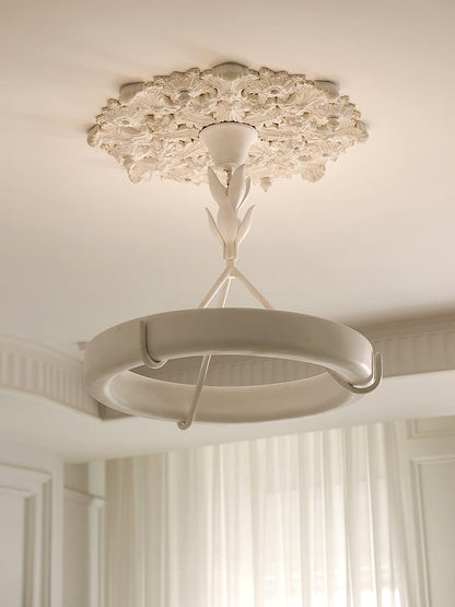 Athena Plaster Ring Chandelier