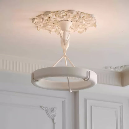 Athena Plaster Ring Chandelier
