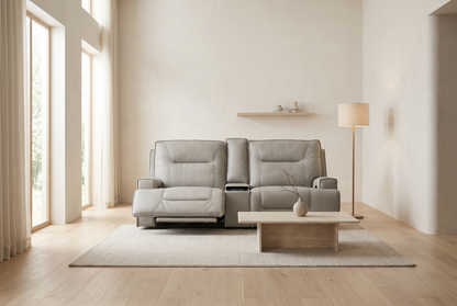 Atlas Fog 2-Piece Power Reclining Sofa Set