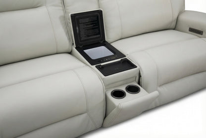 Atlas Fog Zero Gravity Power Reclining Sofa w/ Fridge