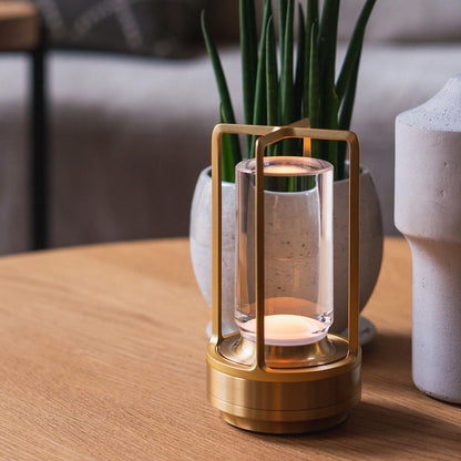 Portable Cordless Lantern Table Lamp