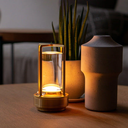 Portable Cordless Lantern Table Lamp