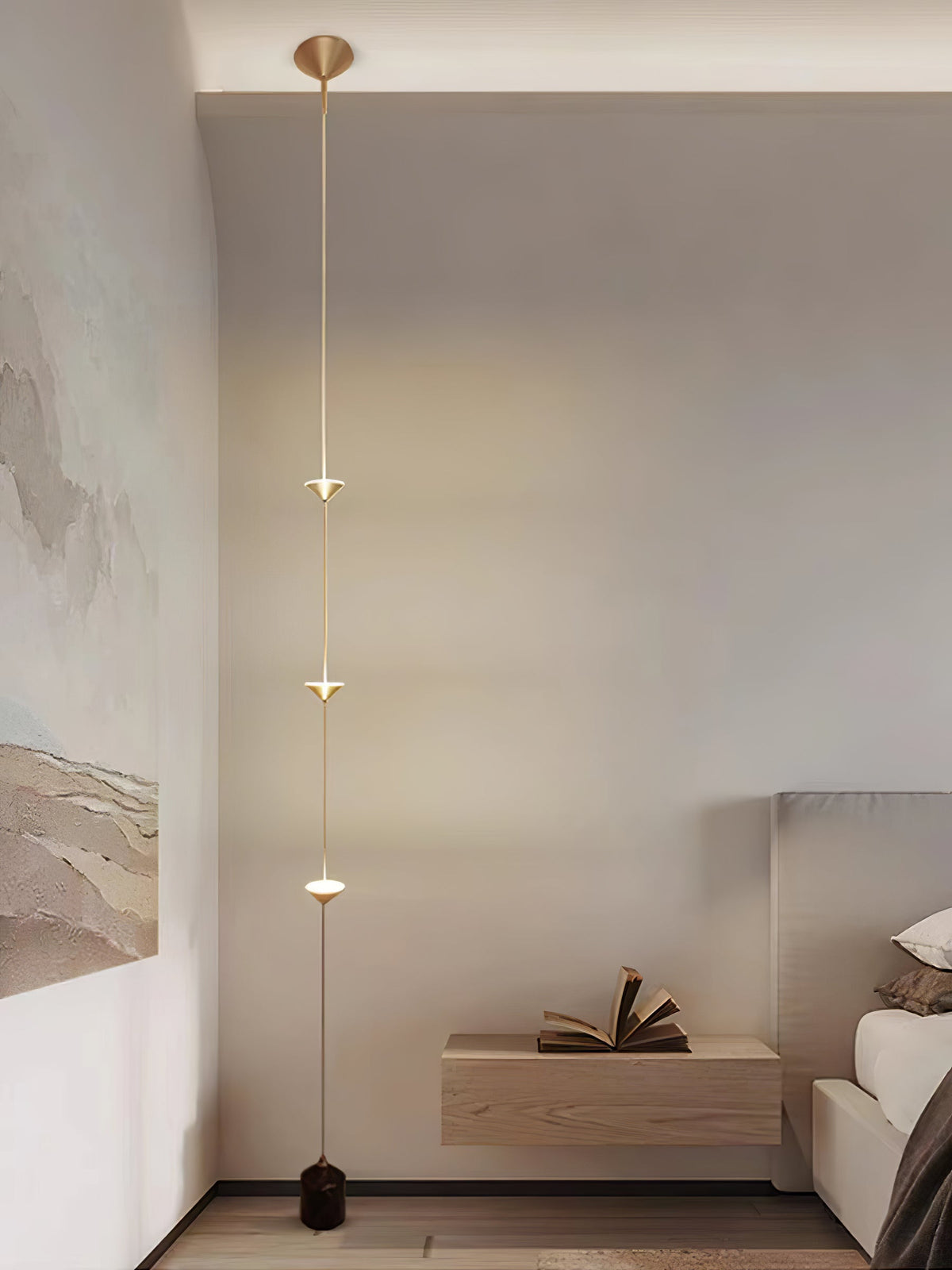 Aurevane Marble Tension Floor Lamp