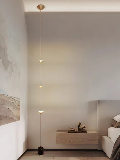 Aurevane Marble Tension Floor Lamp