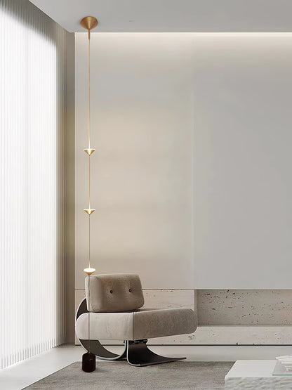 Aurevane Marble Tension Floor Lamp