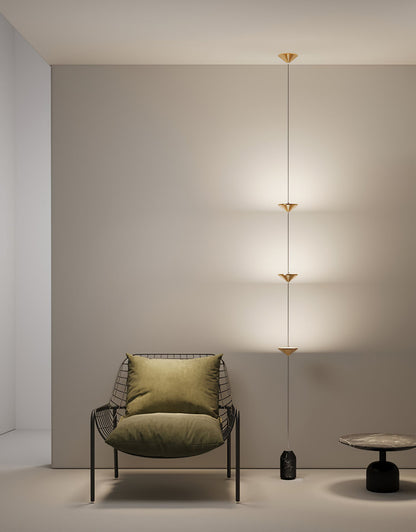 Aurevane Marble Tension Floor Lamp