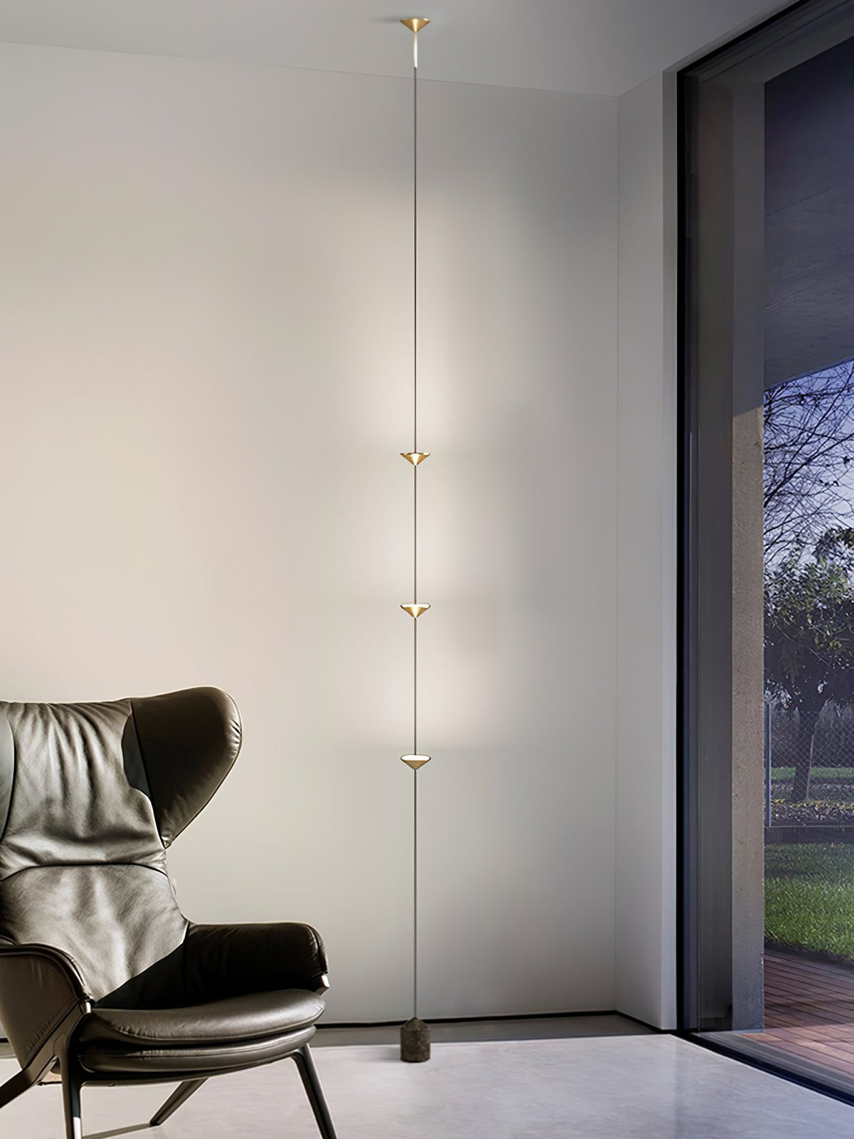 Aurevane Marble Tension Floor Lamp