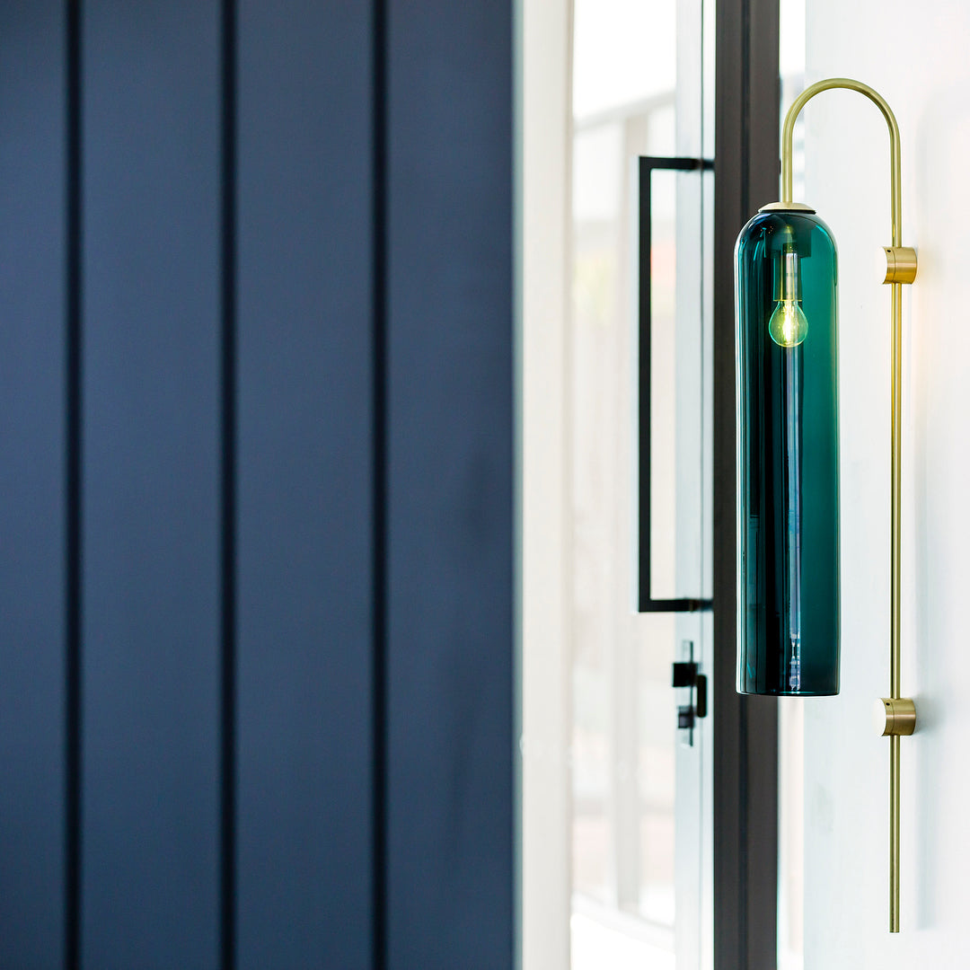 Caelora Arc Glass Wall Sconce