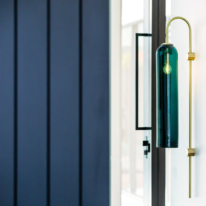 Caelora Arc Glass Wall Sconce