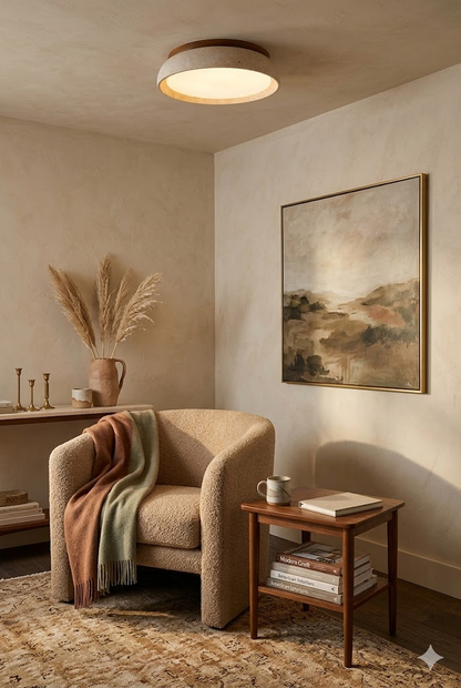 Aurevon Travertine Ceiling Light
