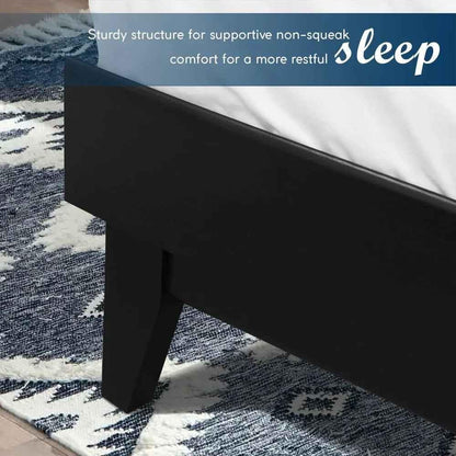 [Buy 1 Get 1] Aurora Solid Wood Bed Frame & Nightstand Set
