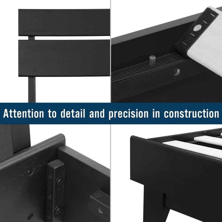 [Buy 1 Get 1] Aurora Solid Wood Bed Frame & Nightstand Set
