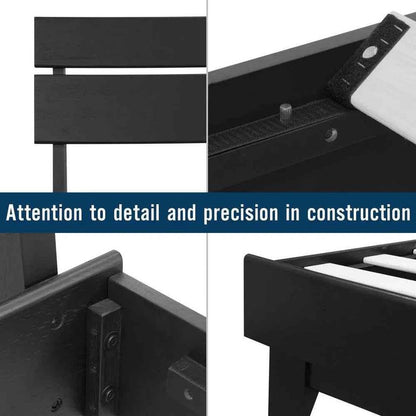 [Buy 1 Get 1] Aurora Solid Wood Bed Frame & Nightstand Set