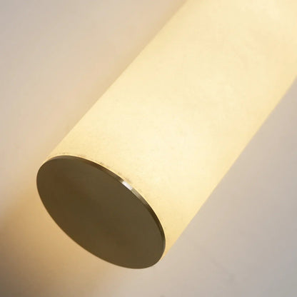 Cylindrical Alabaster Line Wall Light